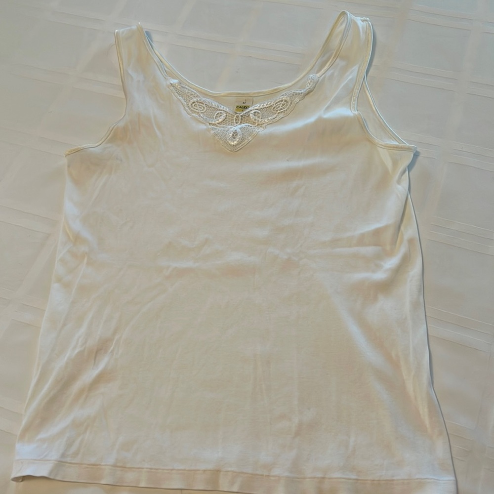 Calida cotton off white/ivory camisole